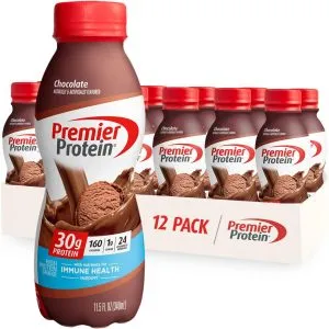 Premier Protein Shake, Chocolate, 30g Protein 1g Sugar 24 Vitamins Minerals Nutrients to Support Immune Health