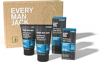 Every Man Jack Men's 4-Piece Fragrance Free Skin Care Set