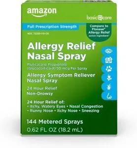 Amazon Basic Care 24-Hour Allergy Relief Nasal Spray