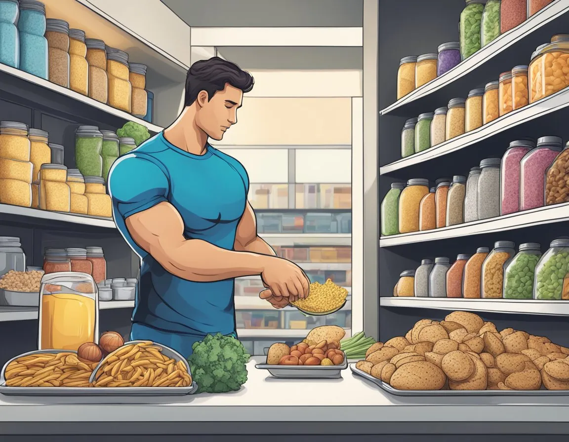 Eat Carbs Before Or After Your Gym - A person selects between pre and post-workout carbs for a gym session