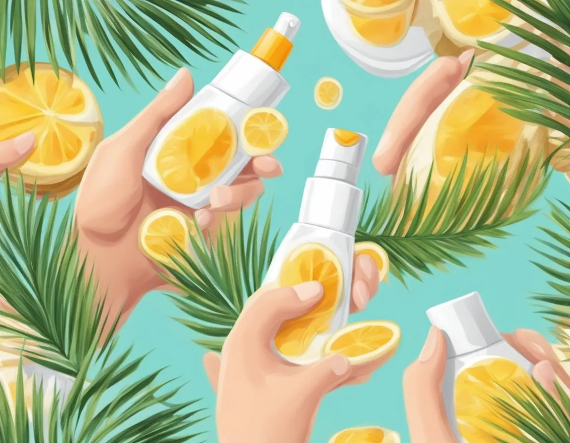 Sunscreen Before Or After Moisturizer - A hand squeezes sunscreen onto a palm, then applies it to a face. Moisturizer follows, creating a protective barrier