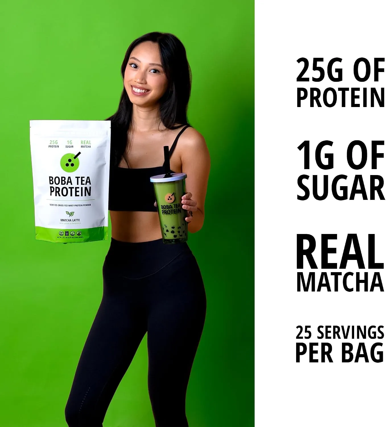 Boba Tea Protein Classic Milk Tea | 25g Grass-Fed Whey Protein Isolate Powder | Gluten-Free Soy-Free Bubble Tea Protein Drink | Real Ingredients Lactose-Free Protein Drink | 25 Servings Boba Tea Protein Classic Milk Tea | 25g Grass-Fed Whey Protein Isolate Powder | Gluten-Free Soy-Free Bubble Tea Protein Drink | Real Ingredients Lactose-Free Protein Drink | 25 Servings
