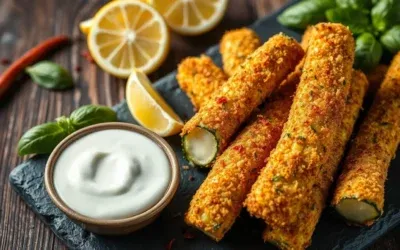 Gebackene Parmesan-Zucchini-Sticks Rezept