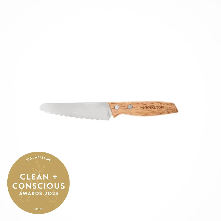 KiddiKutter wooden handled kids knife, award winner