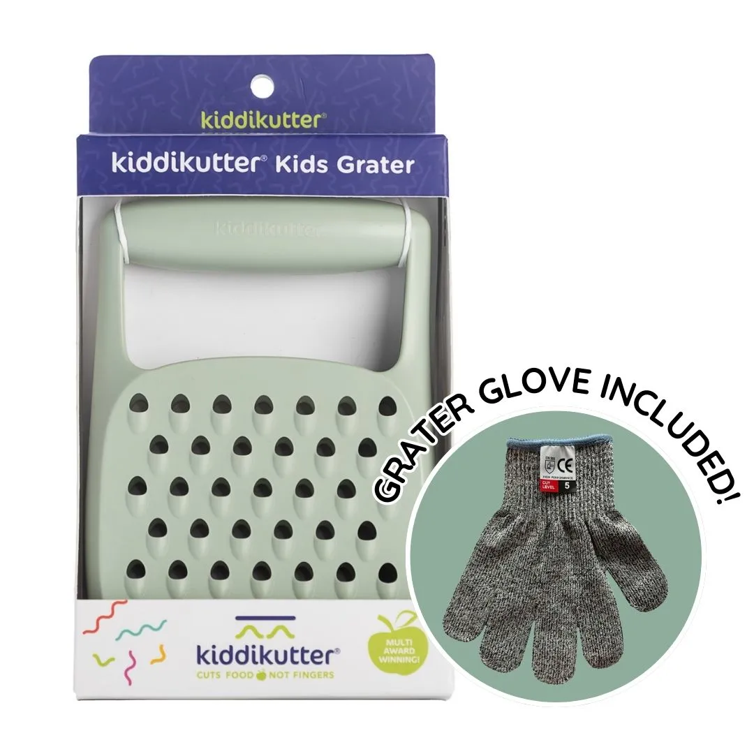 KiddiKutter kids safer grater with grater glove included