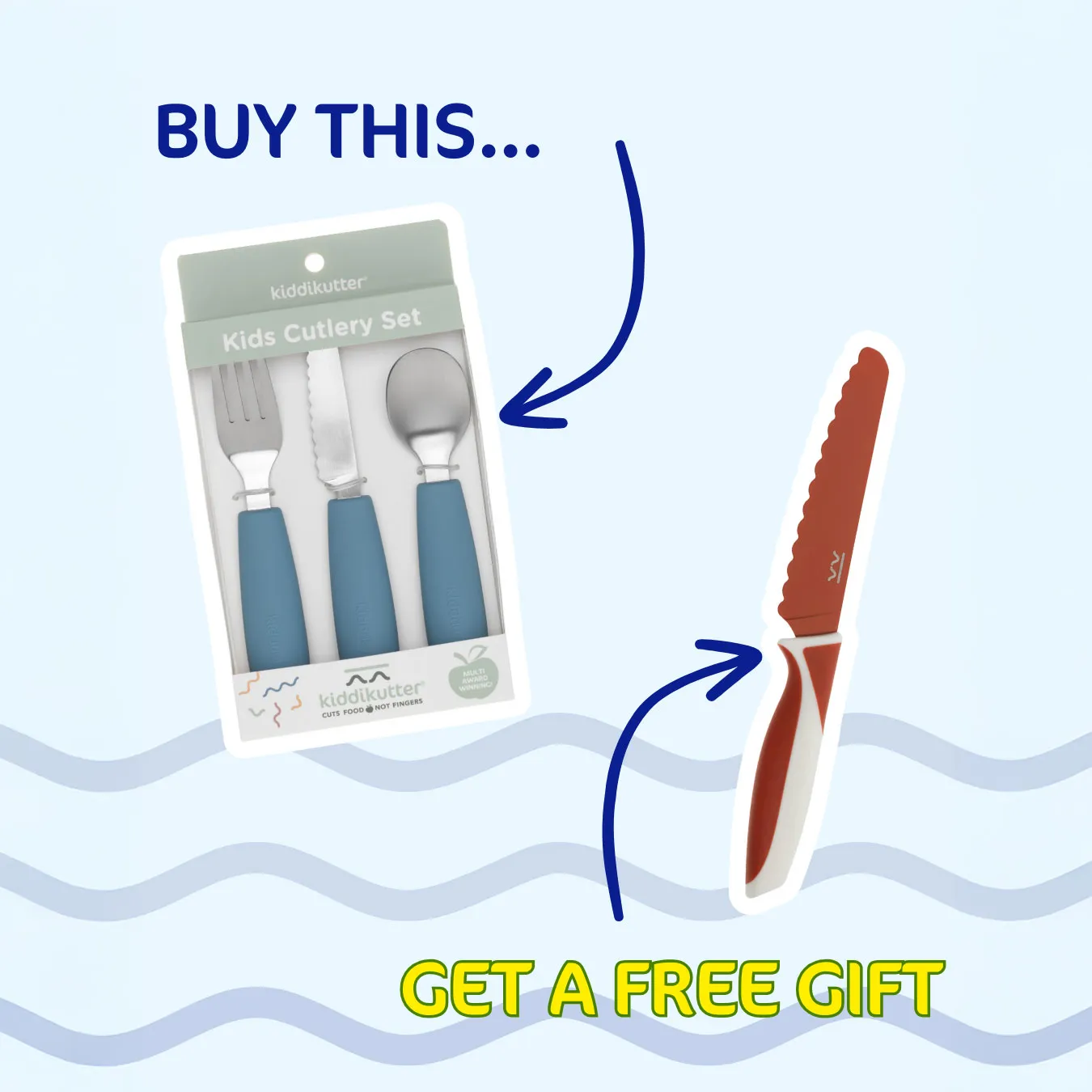 Buy the kids cutlery set and get a free gift