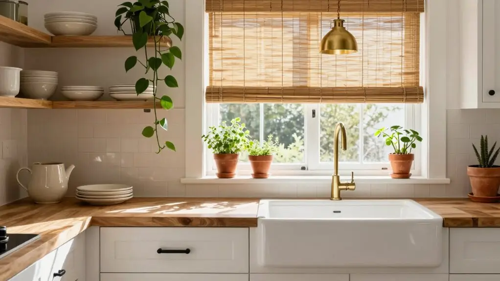 bamboo woven shade upgrade