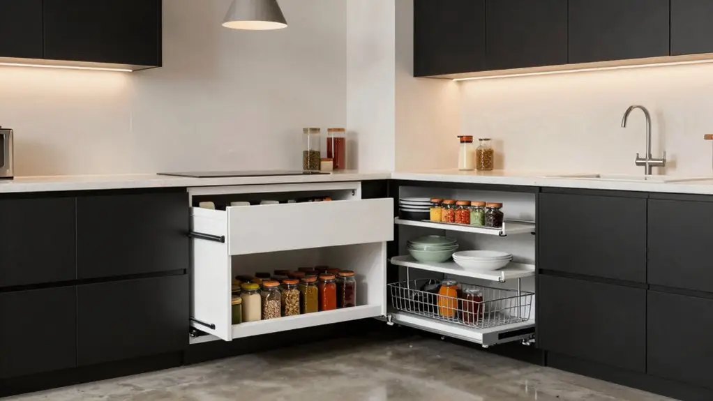 blind corner storage solutions