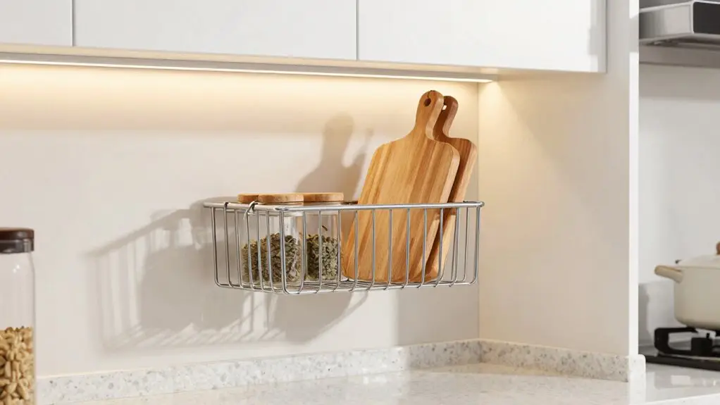 clip on undershelf storage