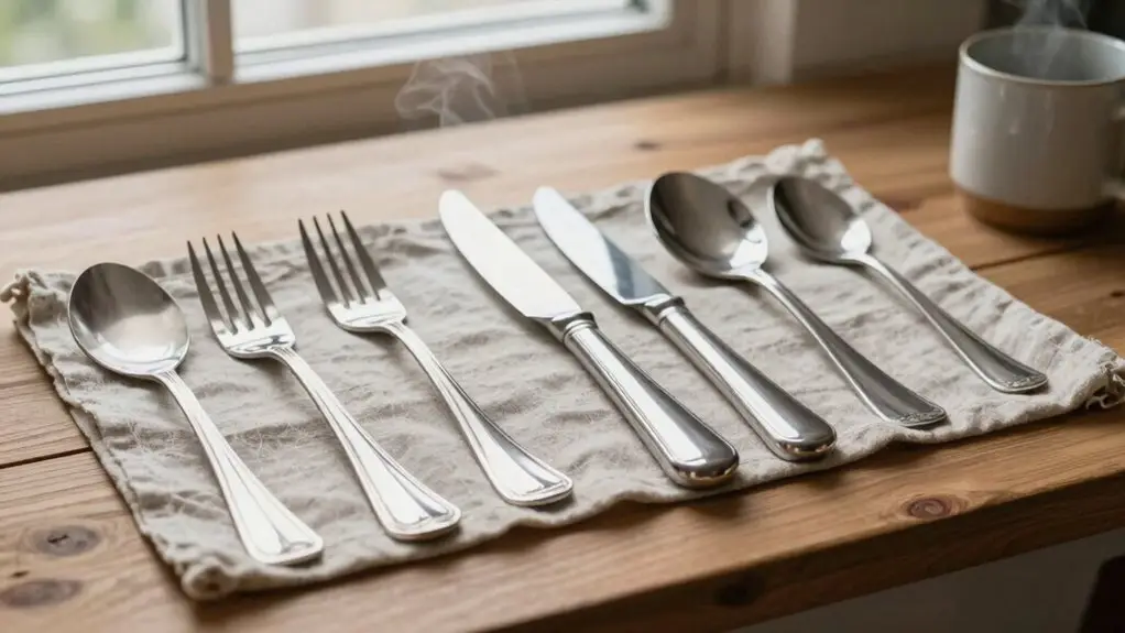 heavy expensive feeling flatware set