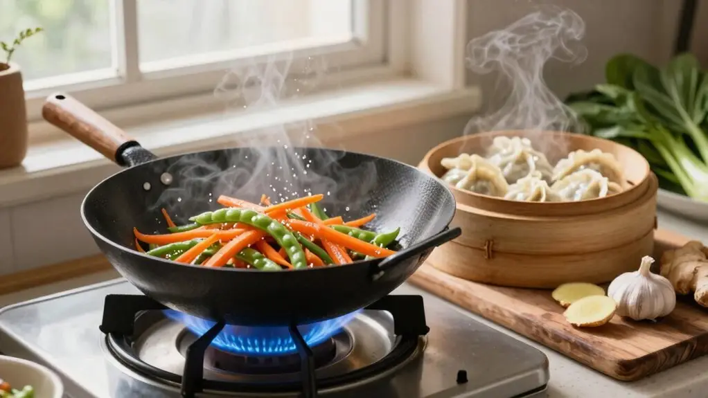 high heat stir fry steaming tips