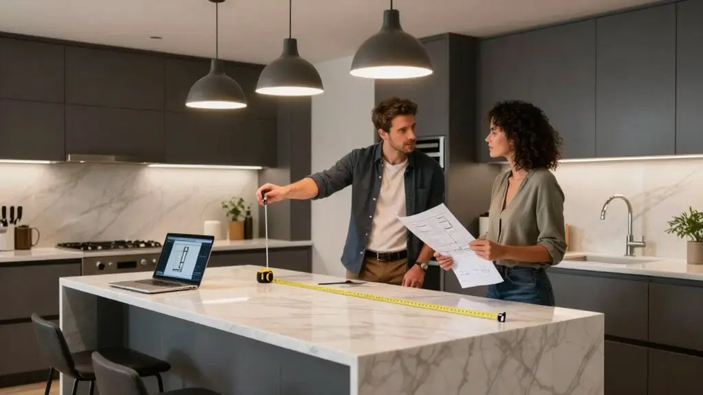kitchen island fit validation