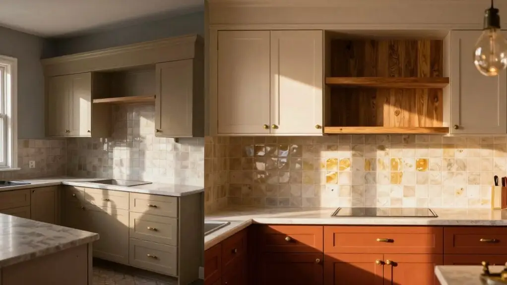 north facing kitchen two tone