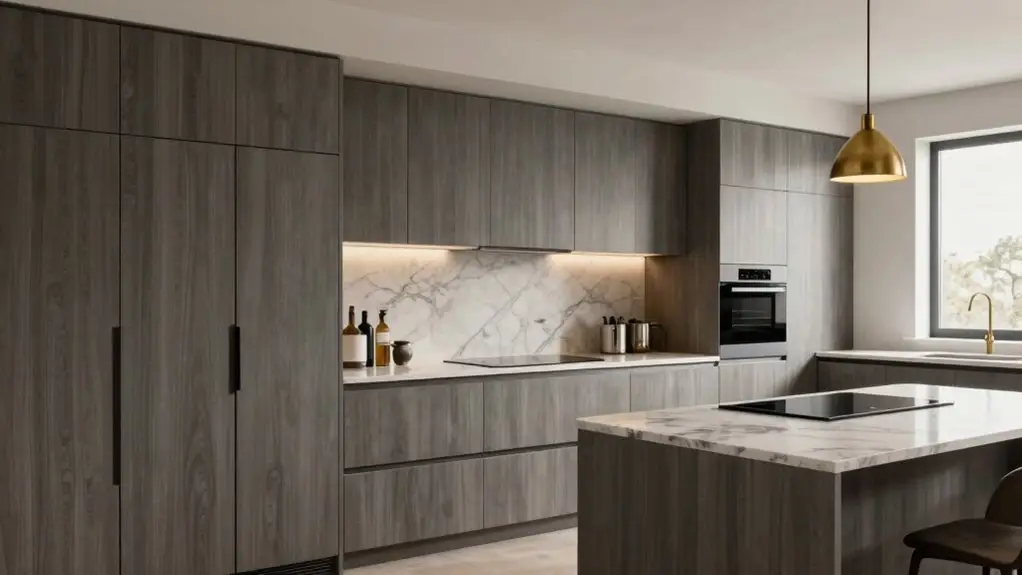panel ready appliances behind cabinets