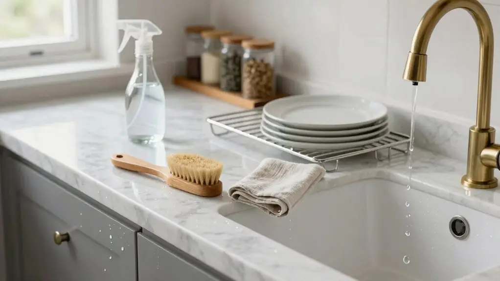 seven step spotless kitchen cleanup