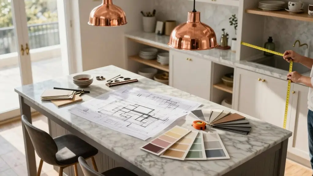 start to finish kitchen plan