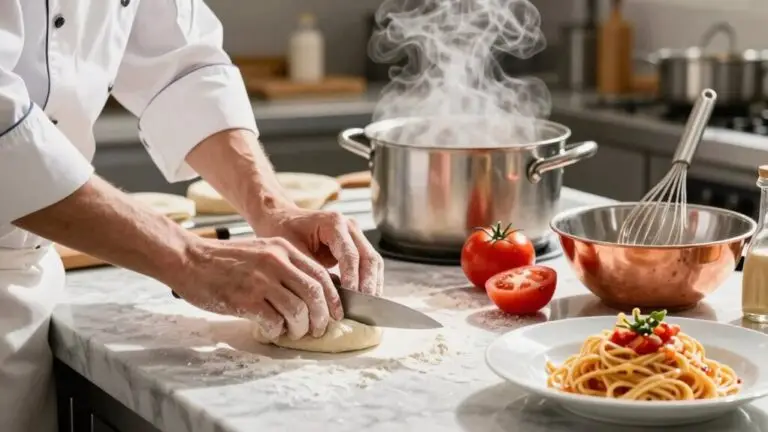 eight step kitchen workflow breakdown