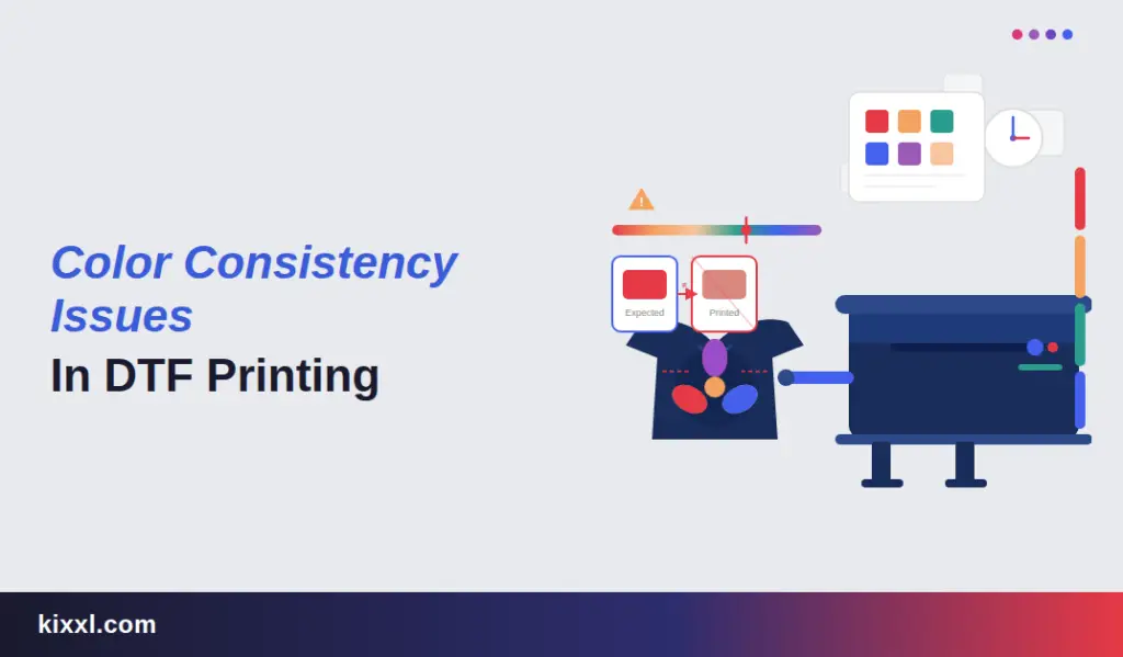 featured image of a blog titled "Why Color Consistency Matters in DTF Printing & How to Achieve It?"