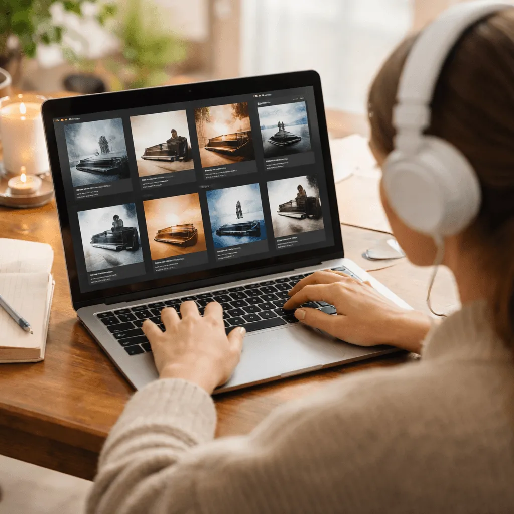 curated playlists for piano focus music on streaming platforms