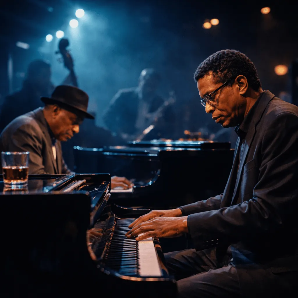 legendary jazz pianists performing on stage