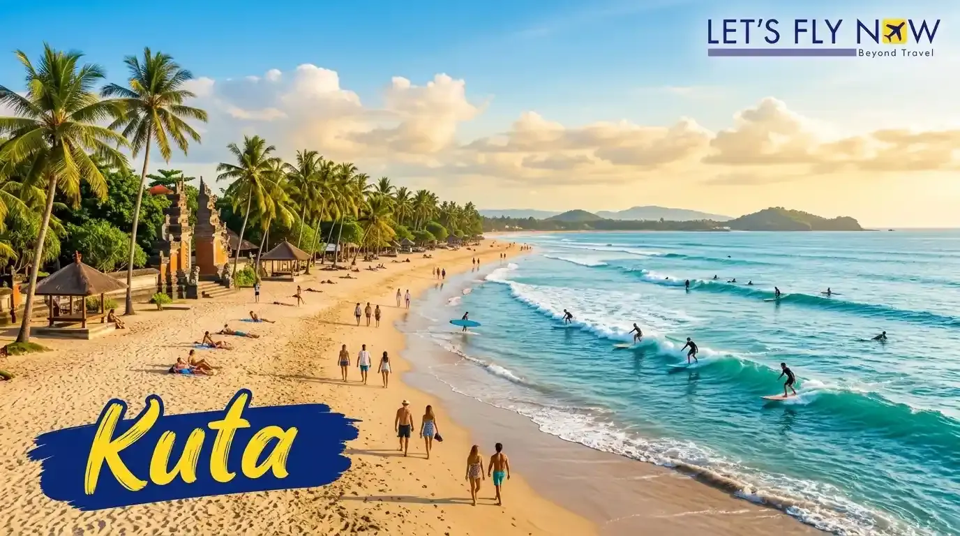 Kuta Bali beach and vibrant holiday destination