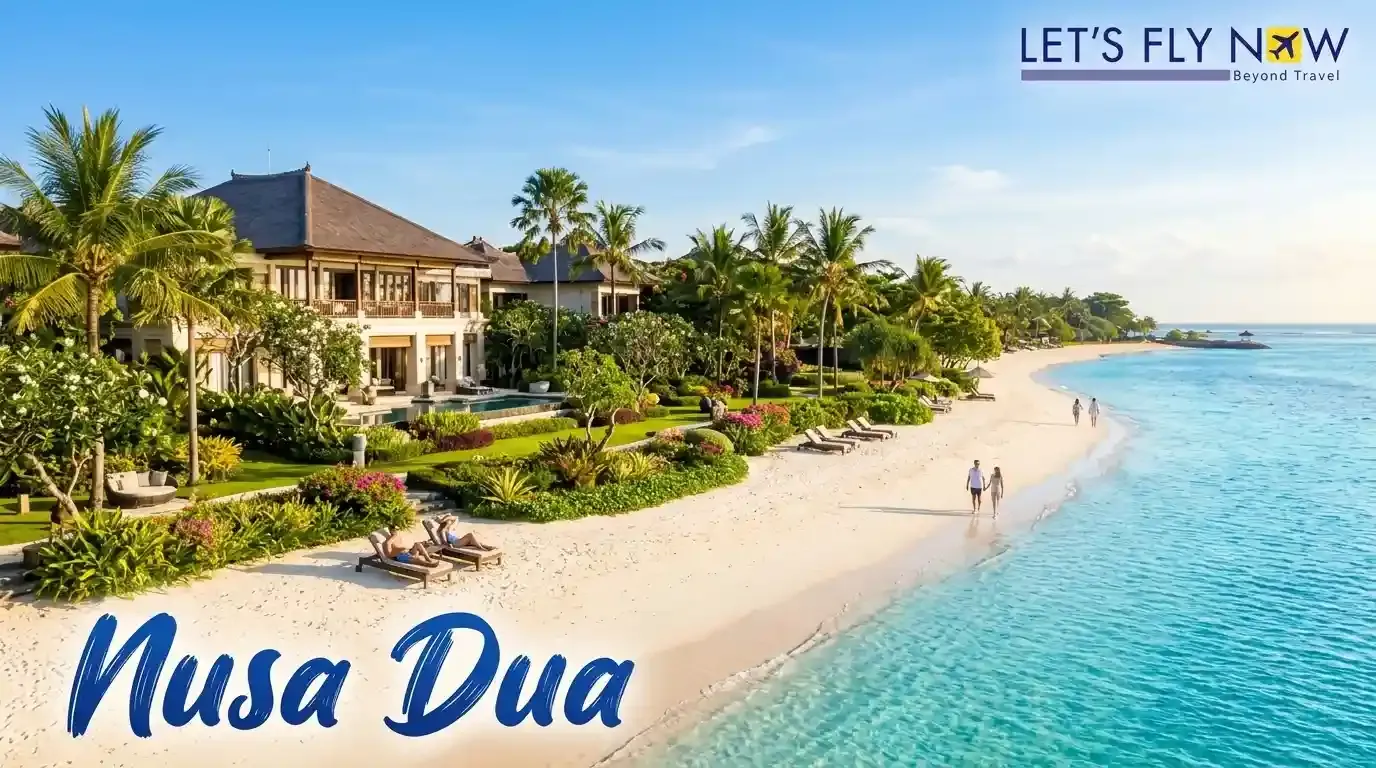 Nusa Dua Bali luxury beach resort area