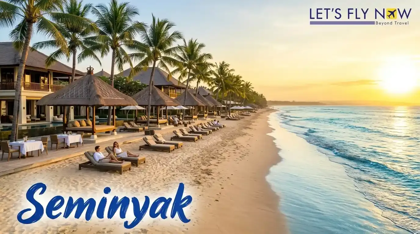 Seminyak Bali beach and luxury holiday area