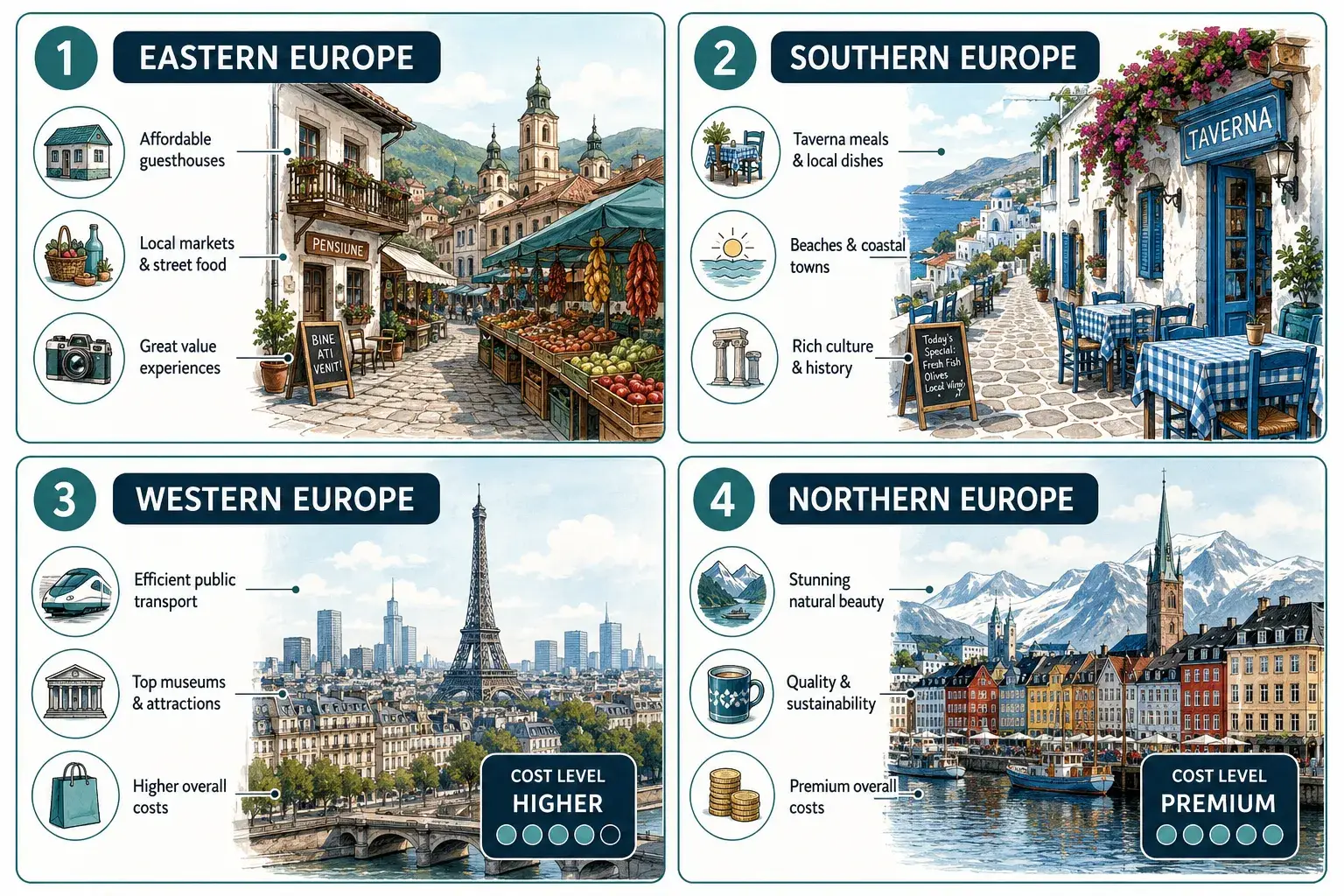 What Does a $50-a-Day Europe Budget Actually Include?