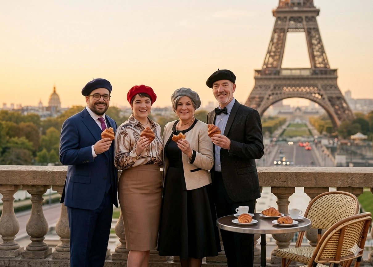 Roaming Photo Booth Corporate Event OC: Plan It Right - Lucky Frog Photo Marketing around-the-world-scene Paris.png
