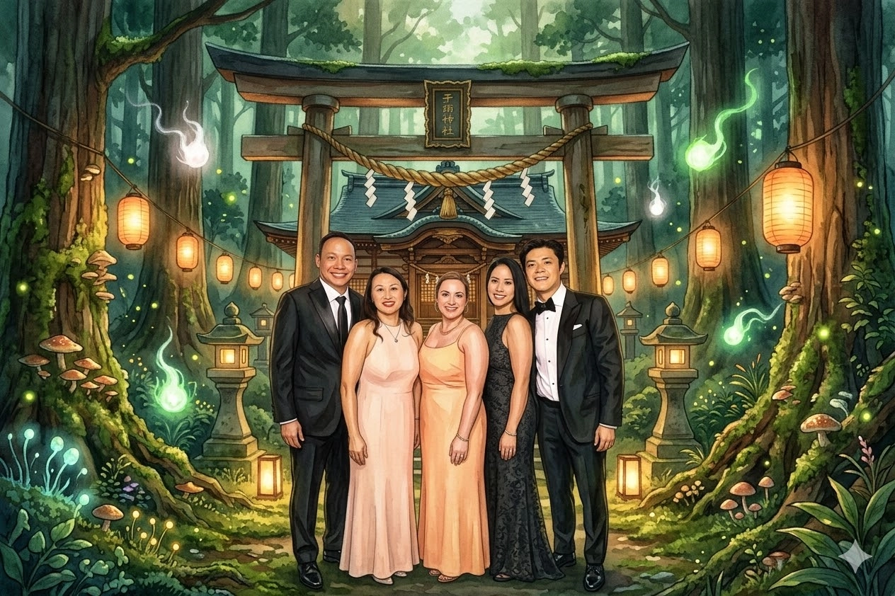 AI Photo Booth Rental Beverly Hills: A Luxury Event Guide - Lucky Frog Photo Marketing studio-ghibli-animated-world in the woods.jpg