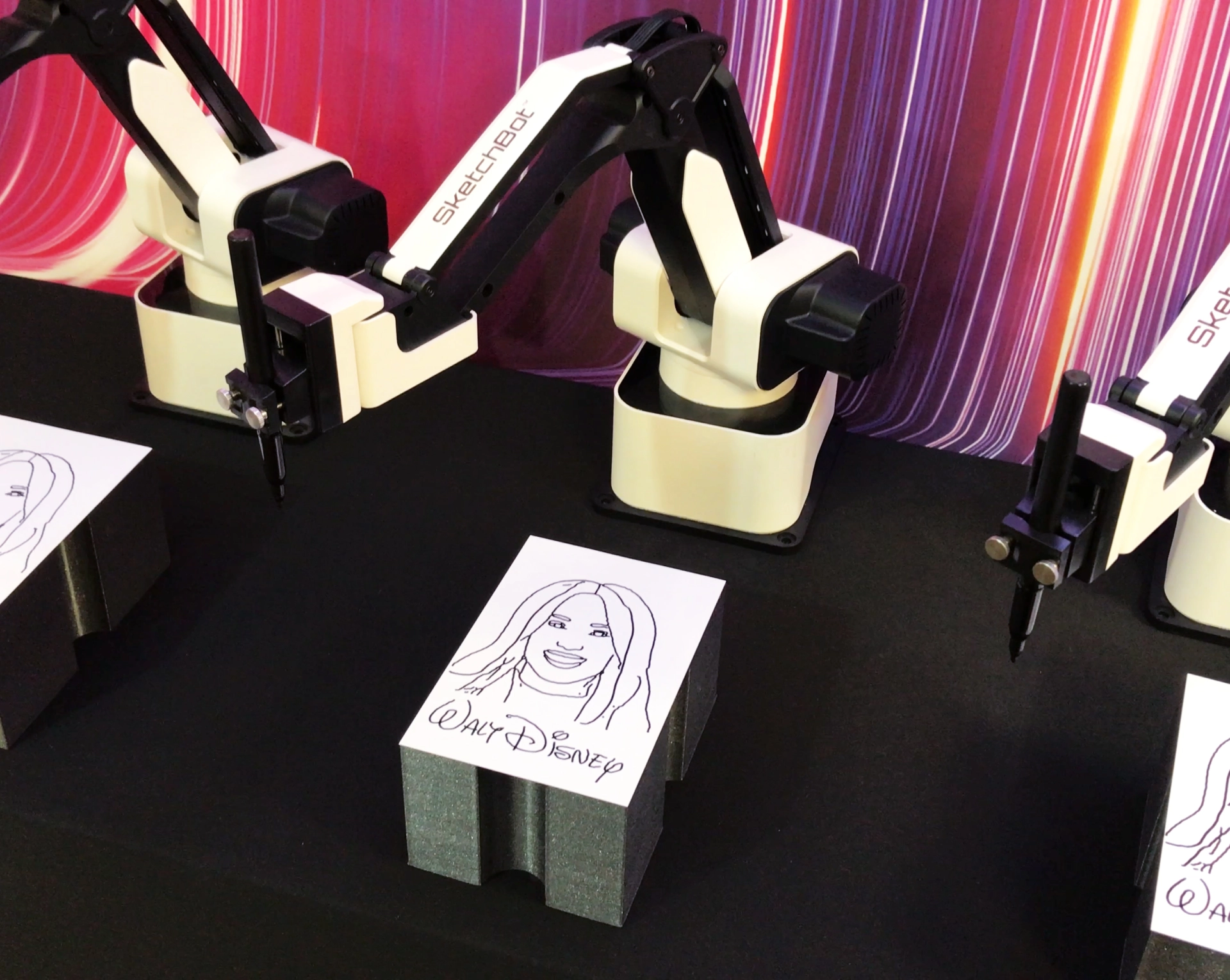 Event AI Sketching Robot Rental Anaheim | Live Robotic Art - Lucky Frog Photo Marketing booth