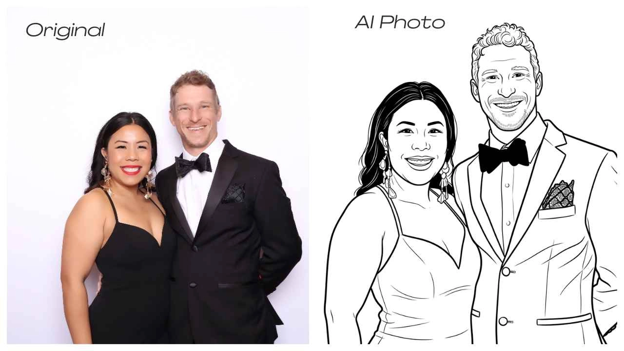 What an AI Photo Booth Costs to Rent in Newport Beach - Lucky Frog Photo Marketing event guests