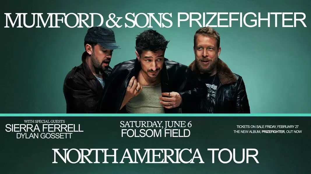 Boulder concerts at Folsom Field with Flatirons mountain backdrop