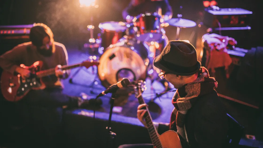 live music venues colorado featuring red rocks amphitheatre at sunset