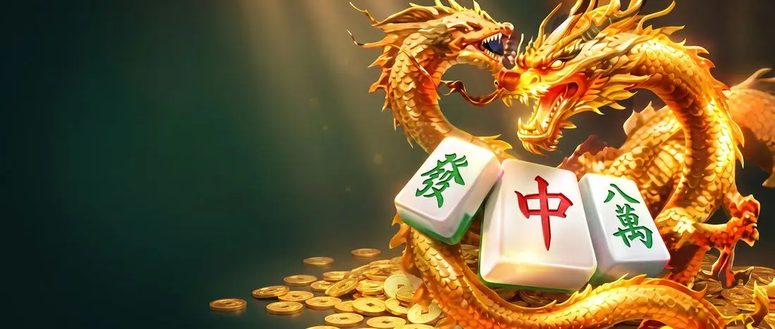 Jade Legend golden dragon and mahjong tiles