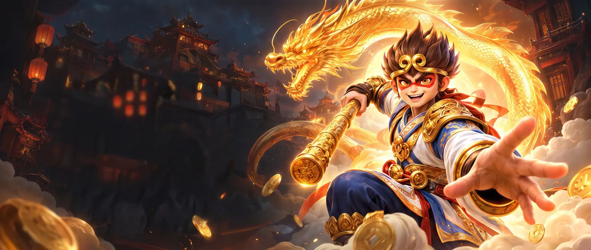 M2 – the Monkey King with a golden dragon
