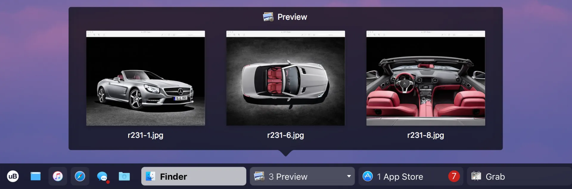 uBar Window Menu