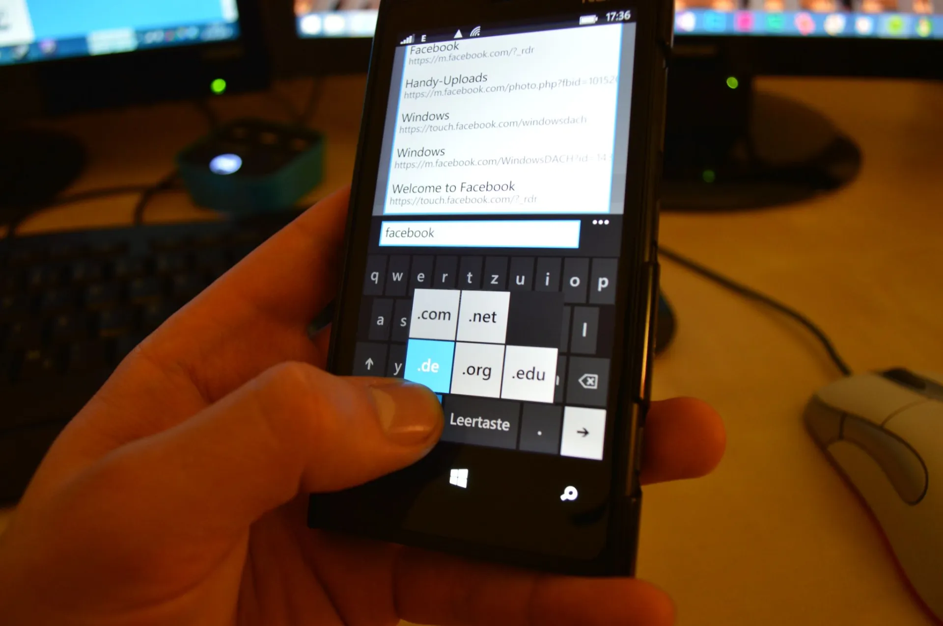 Windows Phone Keyboard TLD