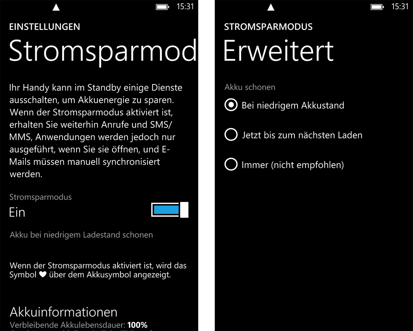 Windows-Phone-Stromsparmodus