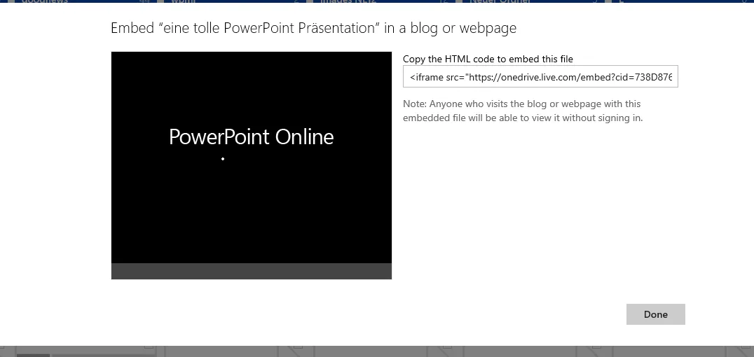 powerpointembed