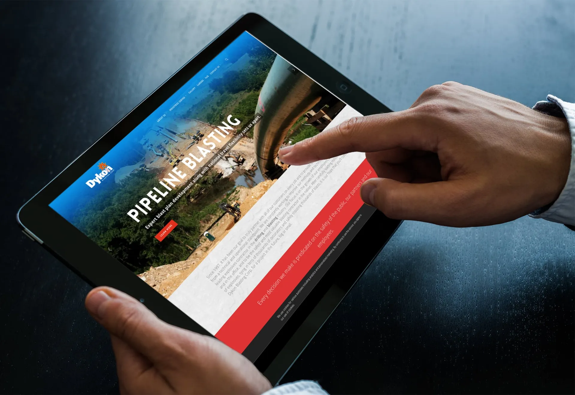 Dykon Blasting Website Design & Development by Matcha Design