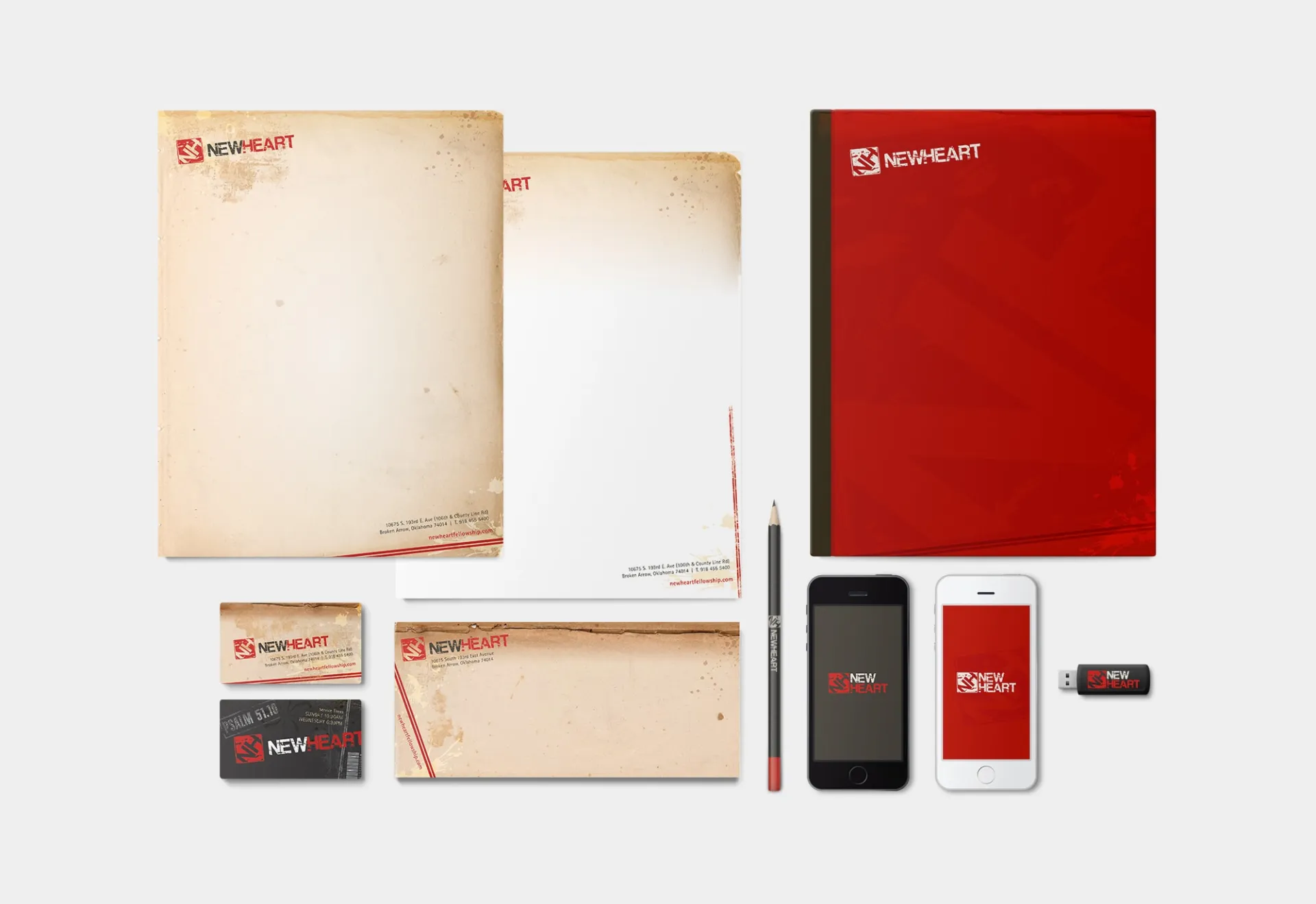 New Heart Fellowship Brand Development Stationary