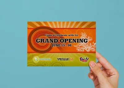 Custom Postcard for Church Grand Opening