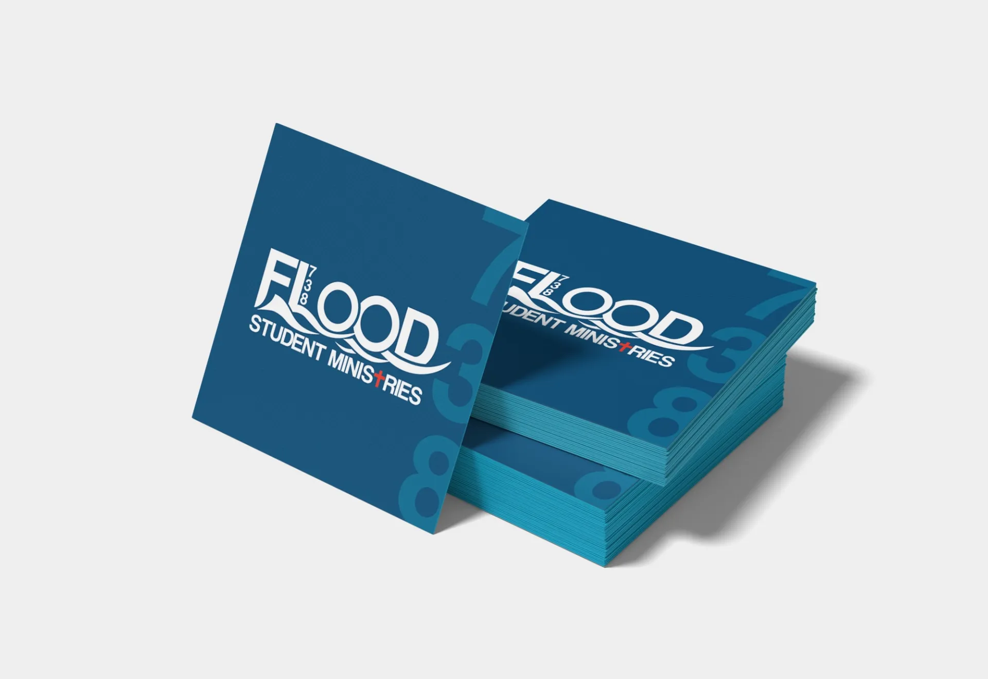 Flood Student Ministries Logo Design on Card
