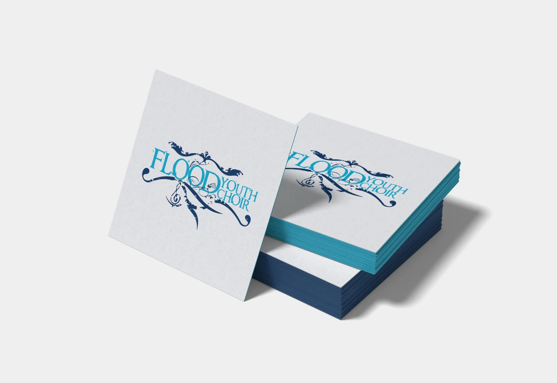 Flood Youth Choir Logo Design on Card