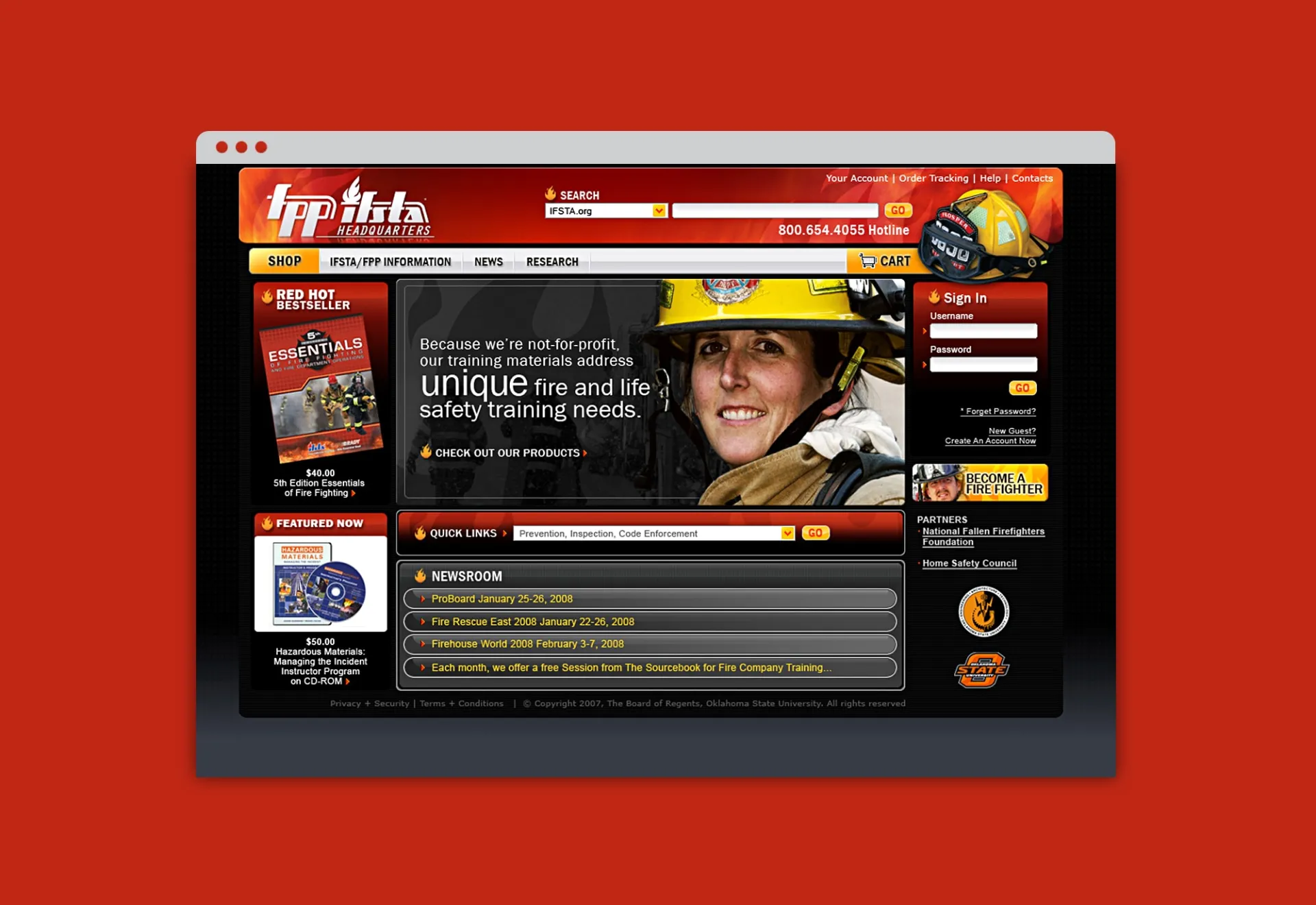 IFSTA FPP Website Design