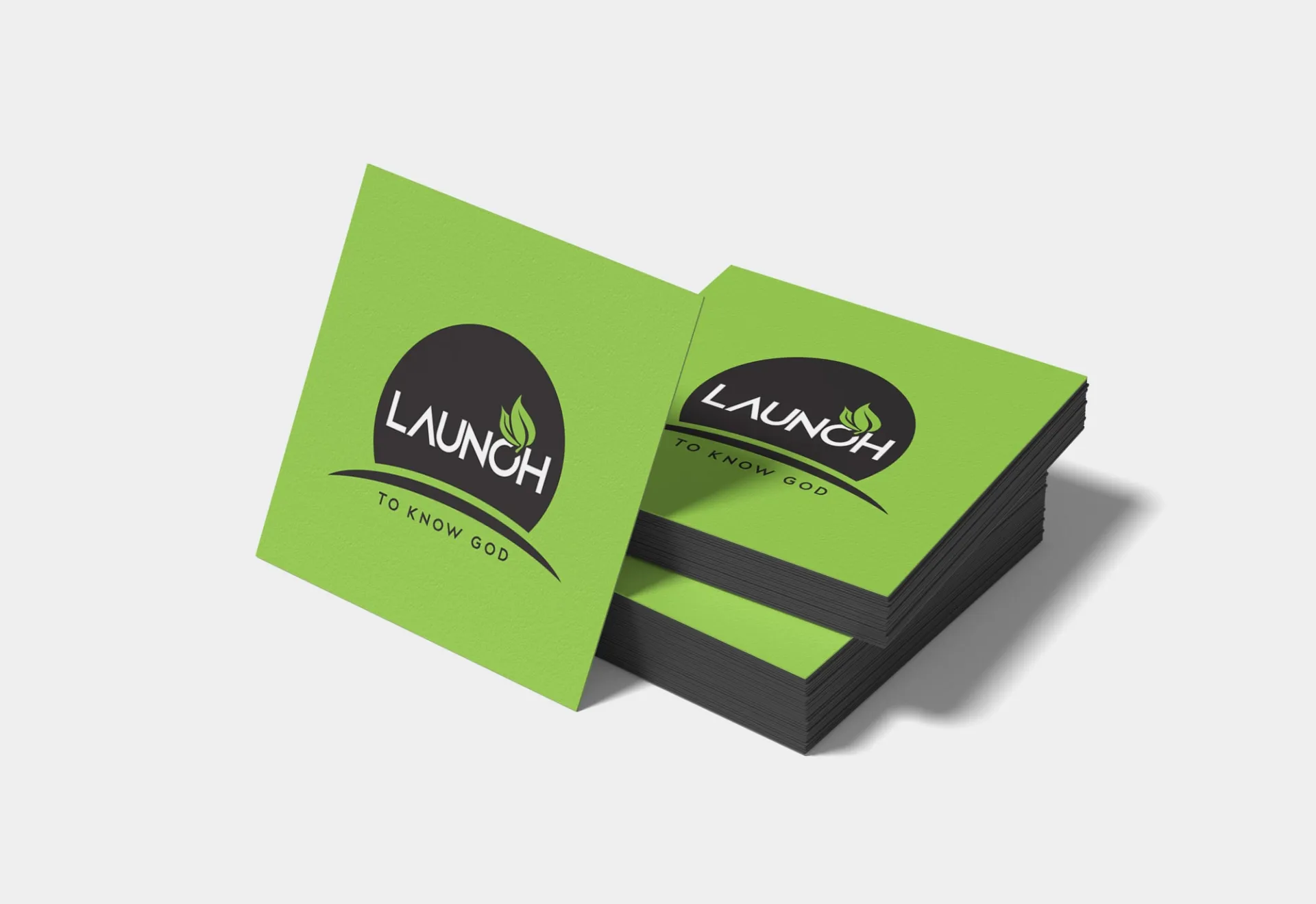 Launch Logo Design on Cards