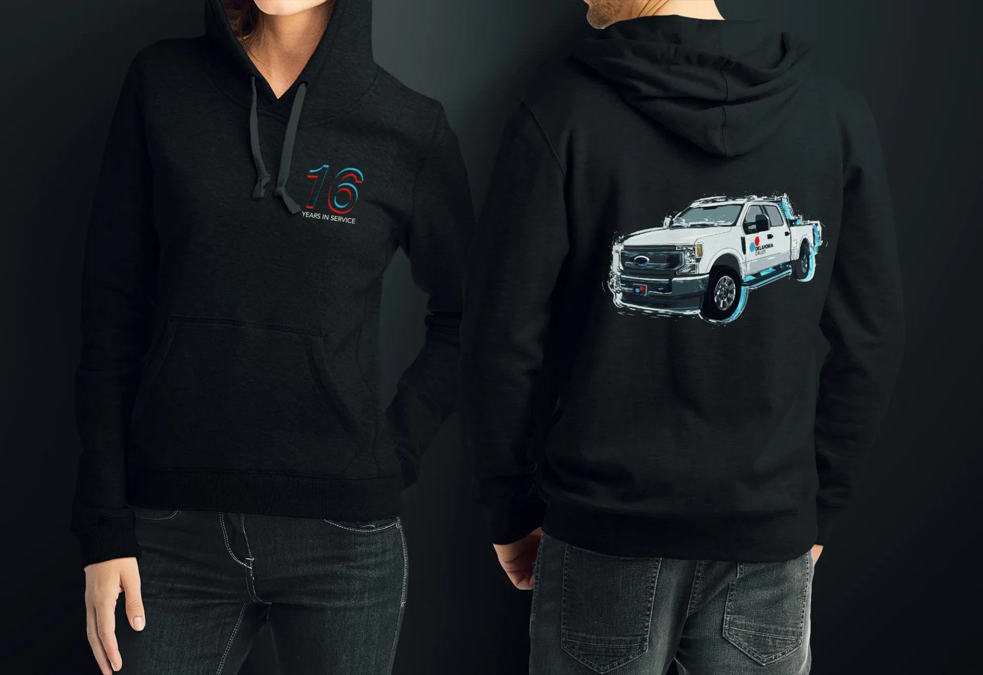 Air Conditioning Repair Service Anniversary Hoodie Design