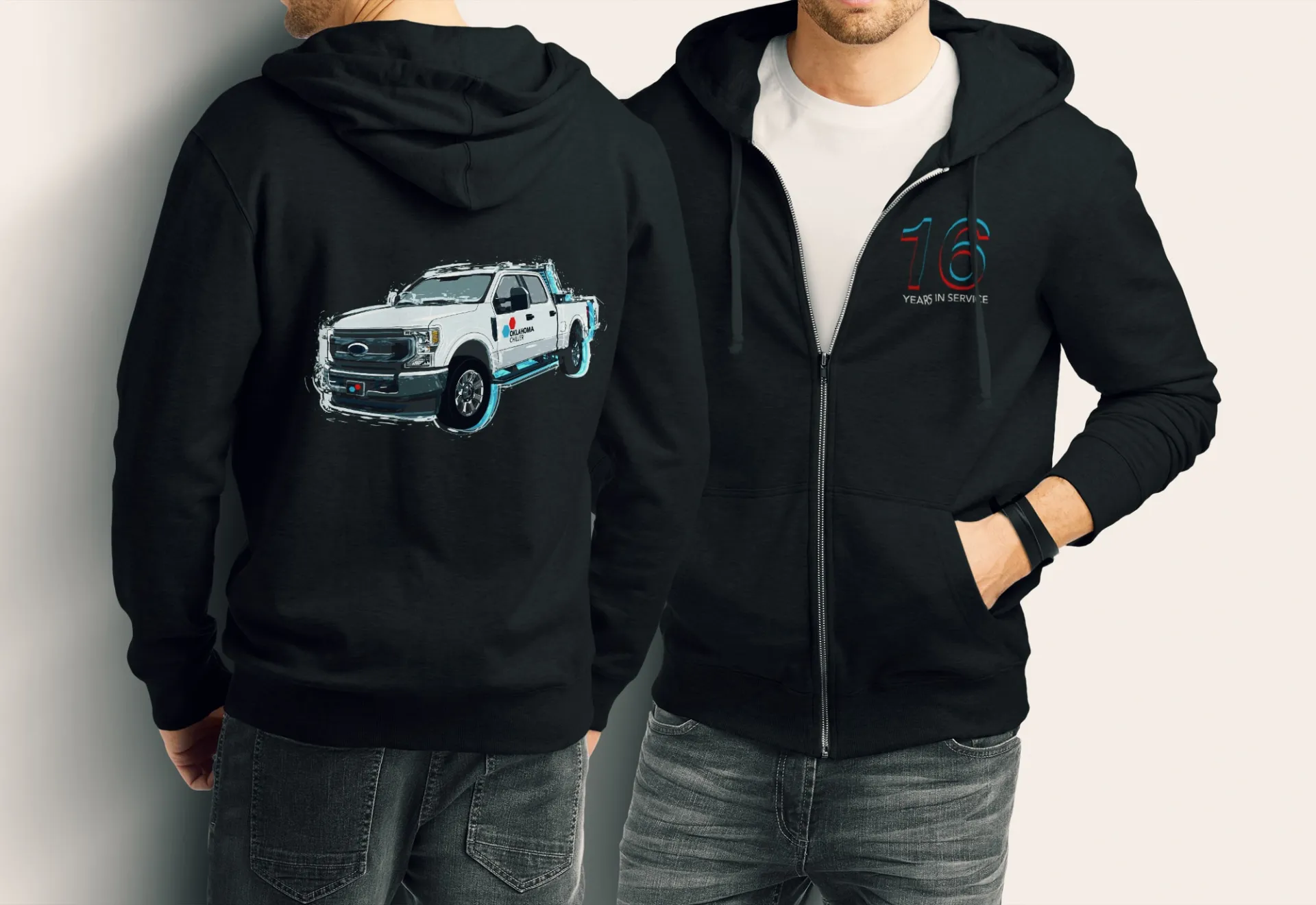 Oklahoma Chiller’s 16th Anniversary Men's Graphic Hoodie Design