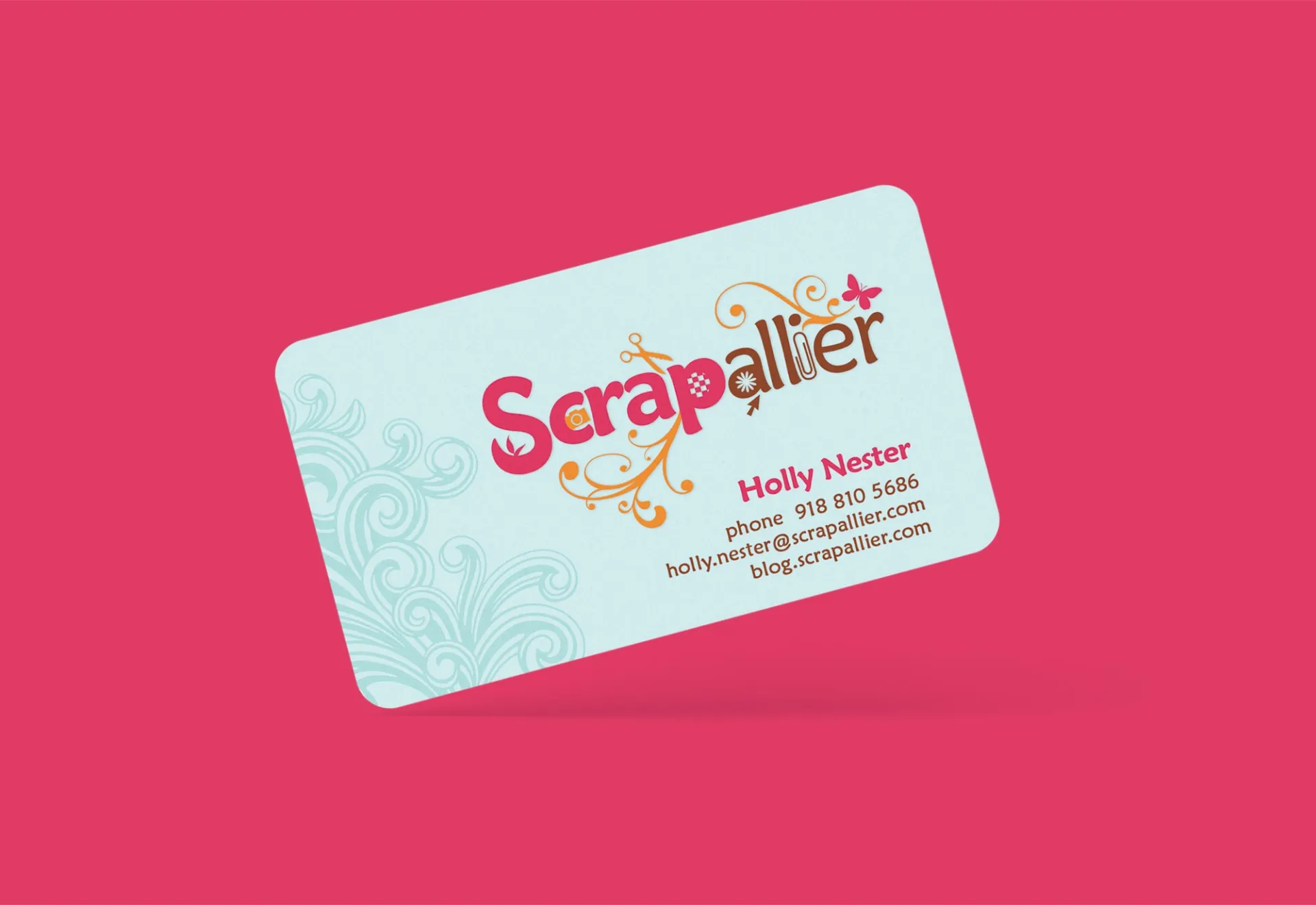 Scrapallier Business Card Design